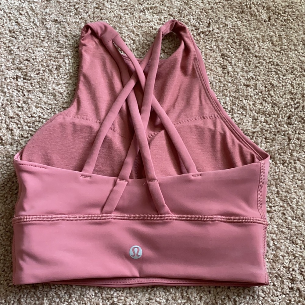 Lululemon Energy Bra High Neck Longline Rib - Picture 2 of 3